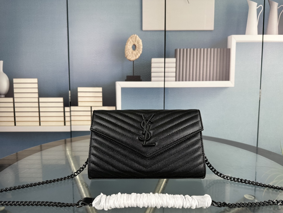 Lady Designer Fashion Cassandre Envelope - Black - Gorchic - $119.99