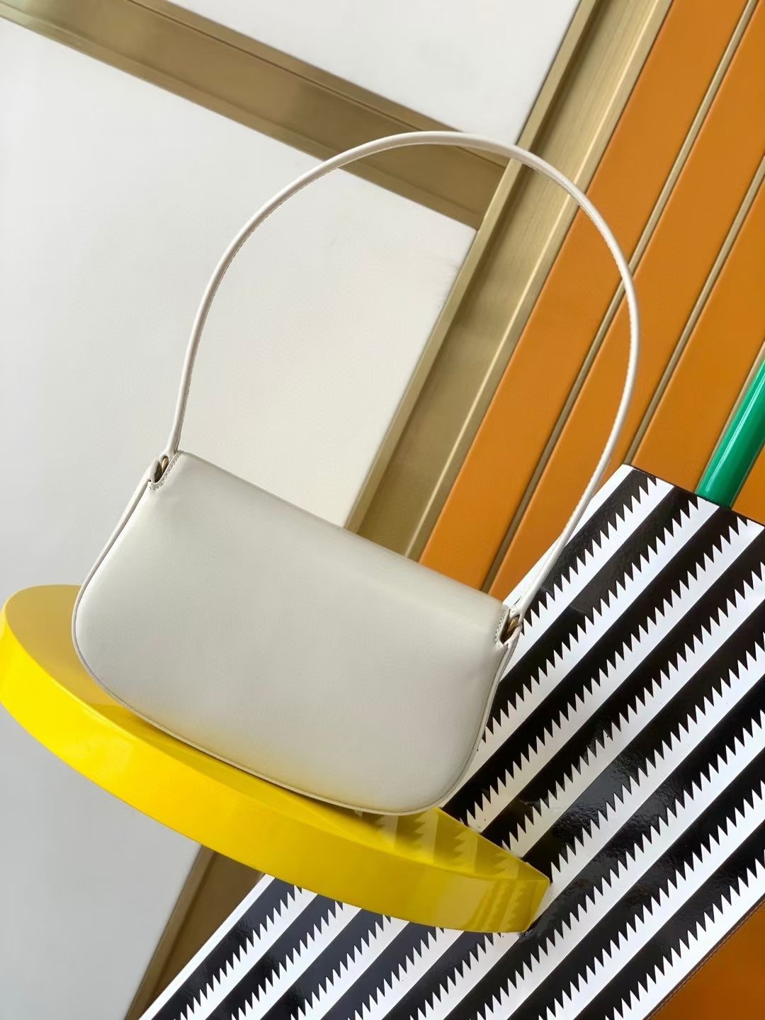 Lady Designer Voltaire mini leather shoulder bag-White - Bag - Gorchic - $131.99