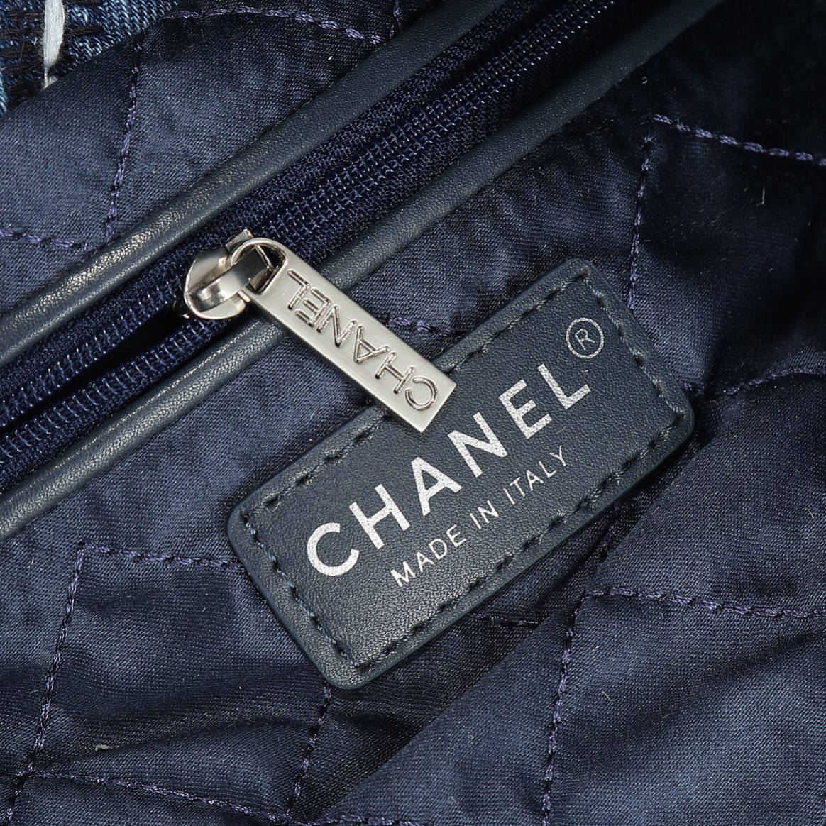 CC Inspired Stitched Denim Quilted CC Inspired 22 Blue - Bag - Gorchic - $129.99