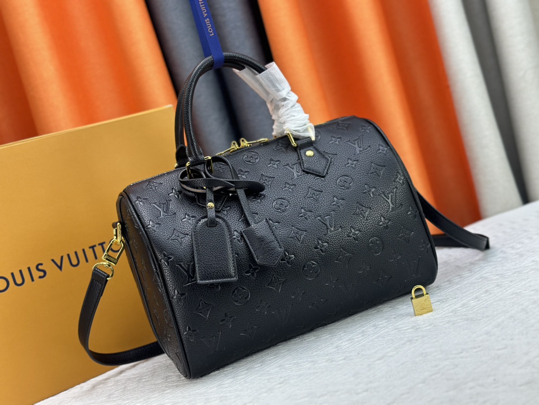 Designer Monogram Speedy Soft 30 - Black Bag - Gorchic - $144.99