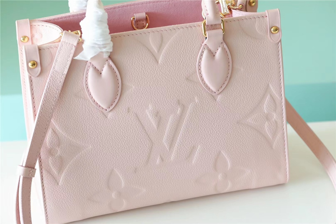 Designer Monogram Canvas Onthego PM Pink HandBag - Gorchic - $114.99