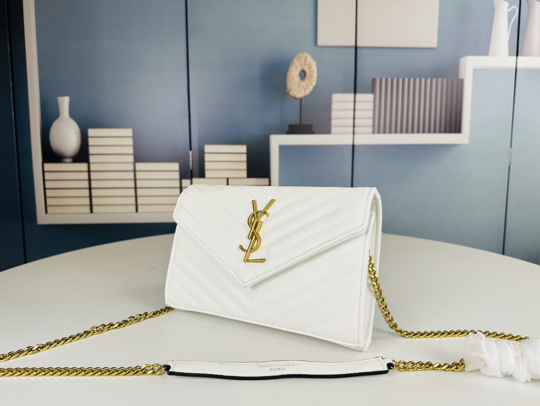 Lady Designer Fashion Cassandre Envelope - White - Gorchic - $119.99