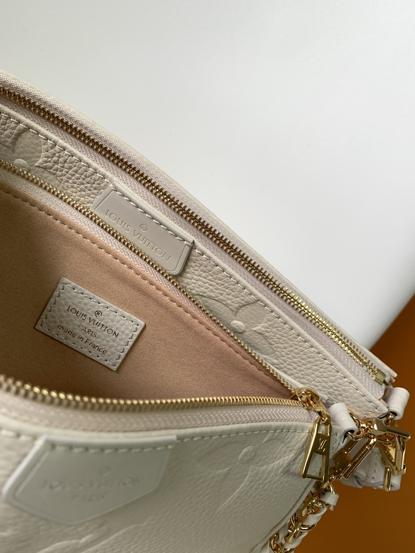 Designer Monogram Multi Pochette Accessoires Crossbody White Bag - Gorchic - $108.99