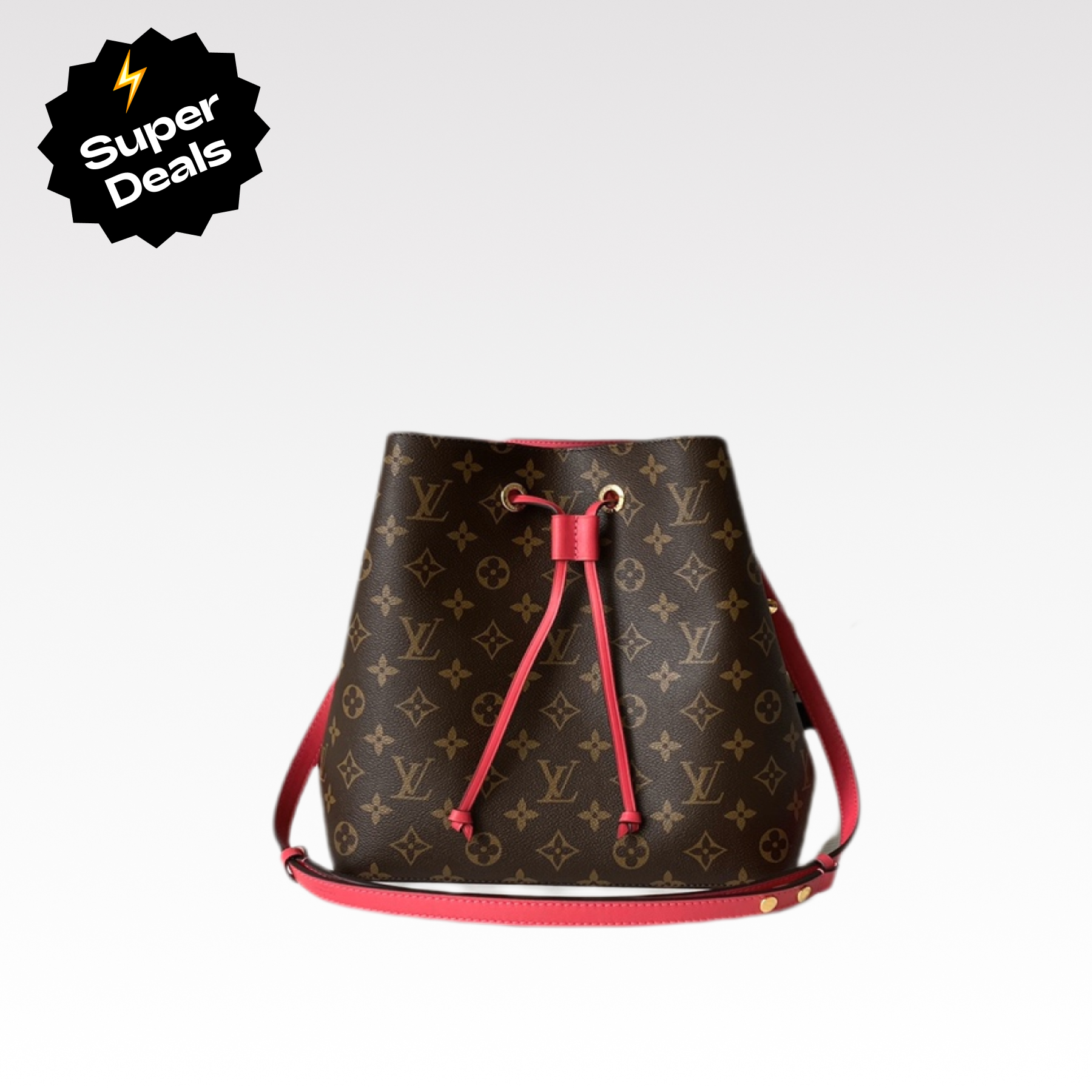 Designer Monogram  NeoNoe MM Bucket Bag - Gorchic - $110.99