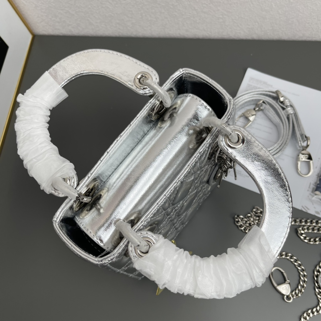 D Inspired Mini Lady D Inspired Bag Cannage Calfskin - Bag - Gorchic - $158.99