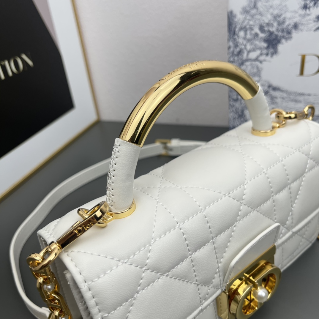 D Inspired ange mini black leather White bag - Bag - Gorchic - $146.99