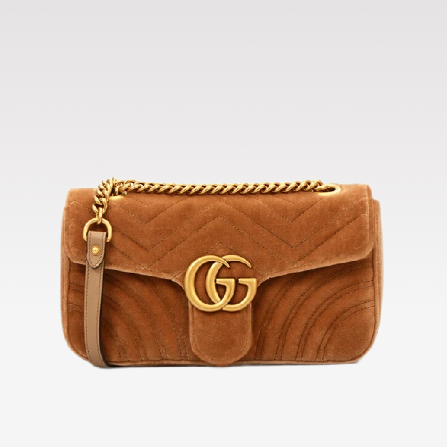 Double-G GG Marmont Veet Collection - Orange Bag - Gorchic - $131.99