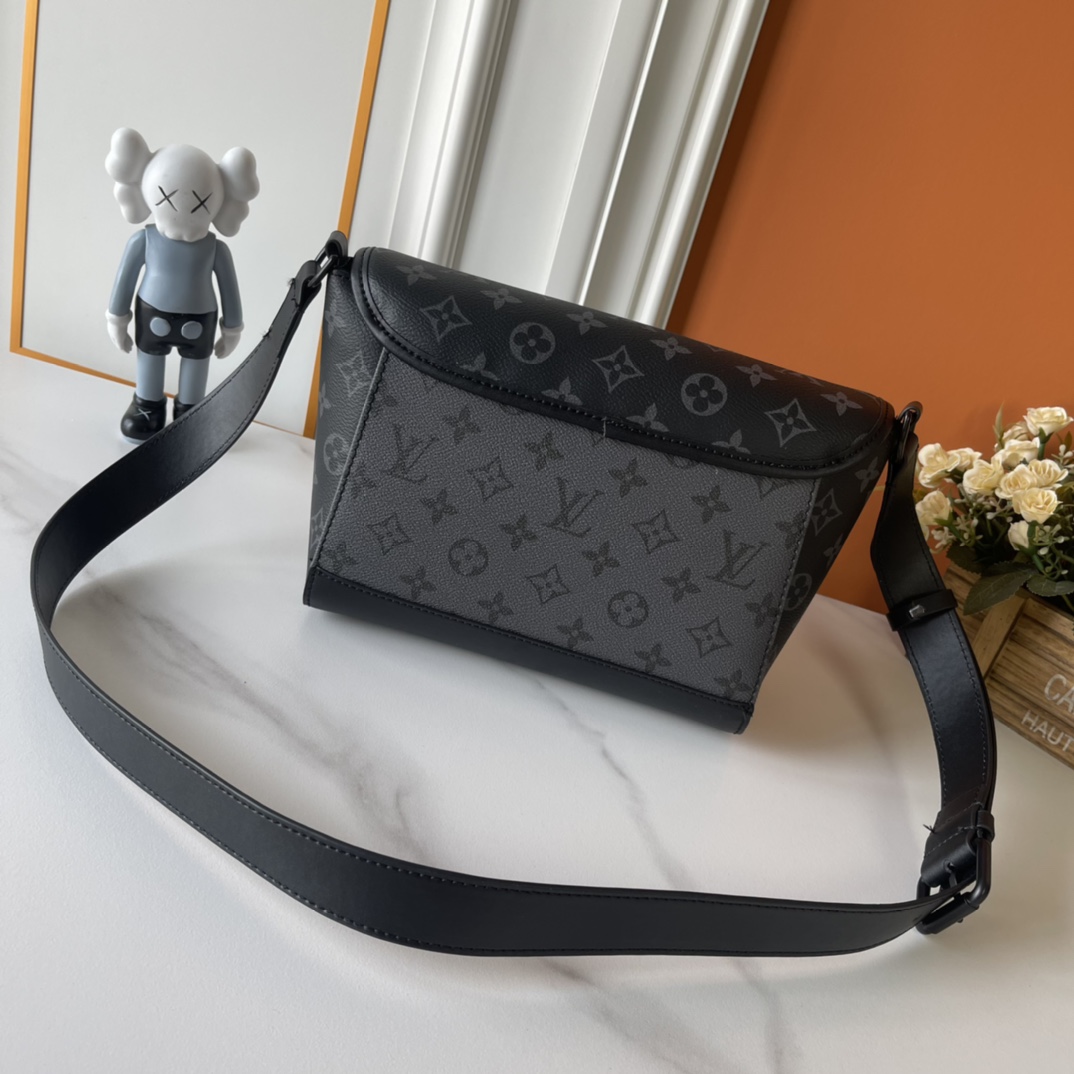 Designer Monogram Pulse Black Flower Messenger Bag - Gorchic - $135.99