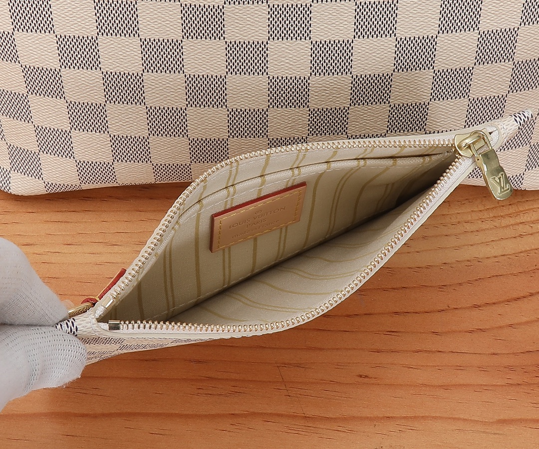 Designer Monogram Damier Azur Neo Neverfull PM - Bag - Gorchic - $110.99