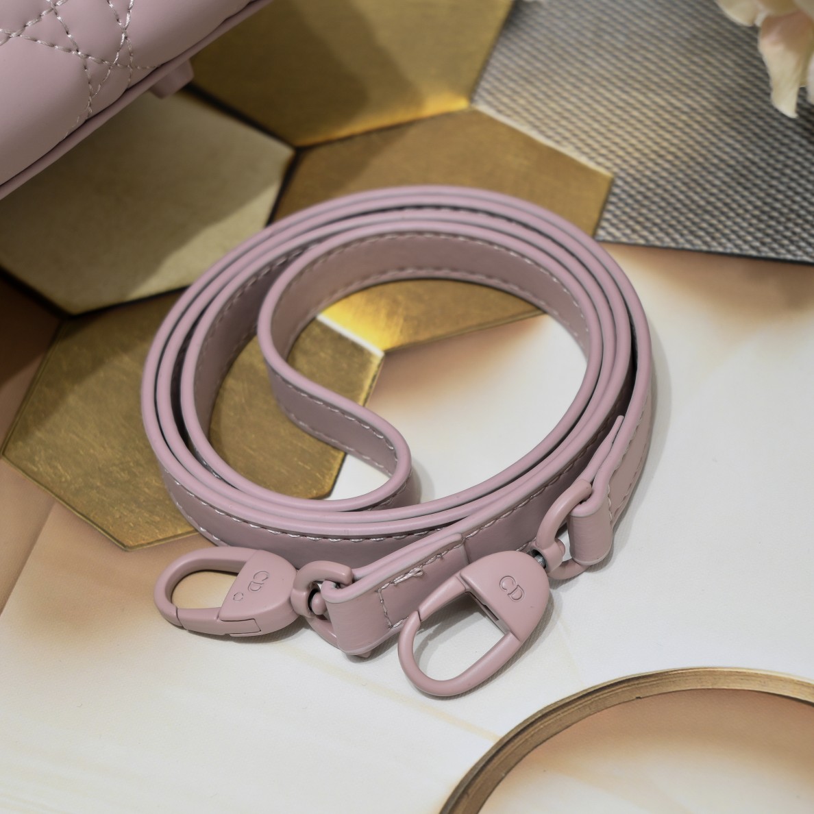 D Inspired Medium Lady D Inspired Bag Purple Ultramatte Calfskin - Bag - Gorchic - $146.99