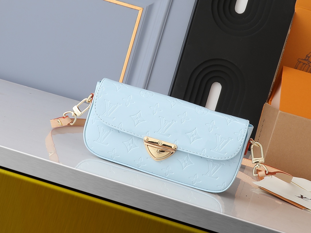 Designer Monogram Malibu Pochette Blue - Bag - Gorchic - $121.99