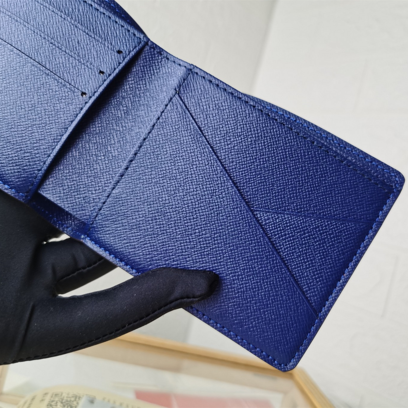 Designer Monogram Multiple Blue Wallet - Gorchic - $44.99