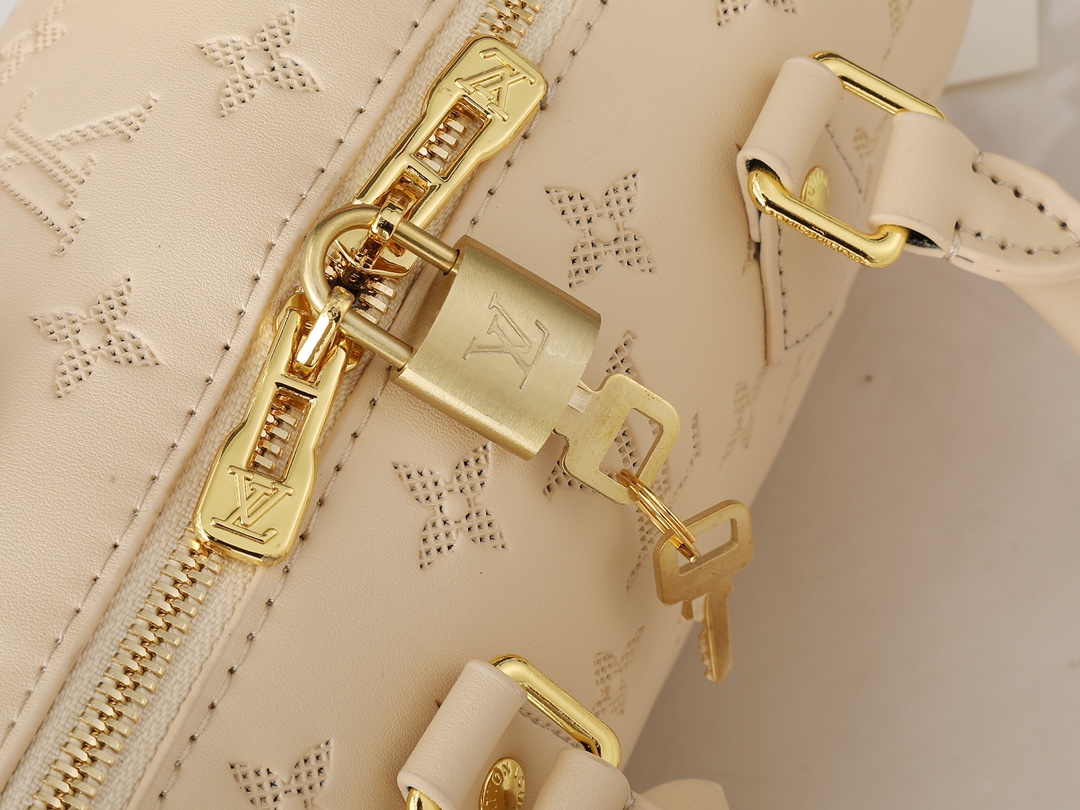 Nano Speedy Monogram Empreinte Leather-Beige - Bag - Gorchic - $123.99