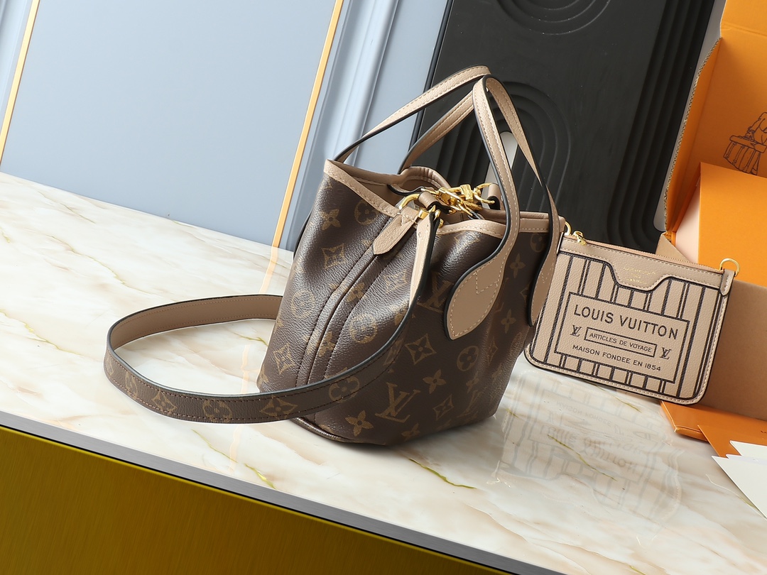 Designer Monogram Neverfull Gray Small Handbag - Bag - Gorchic - $119.99