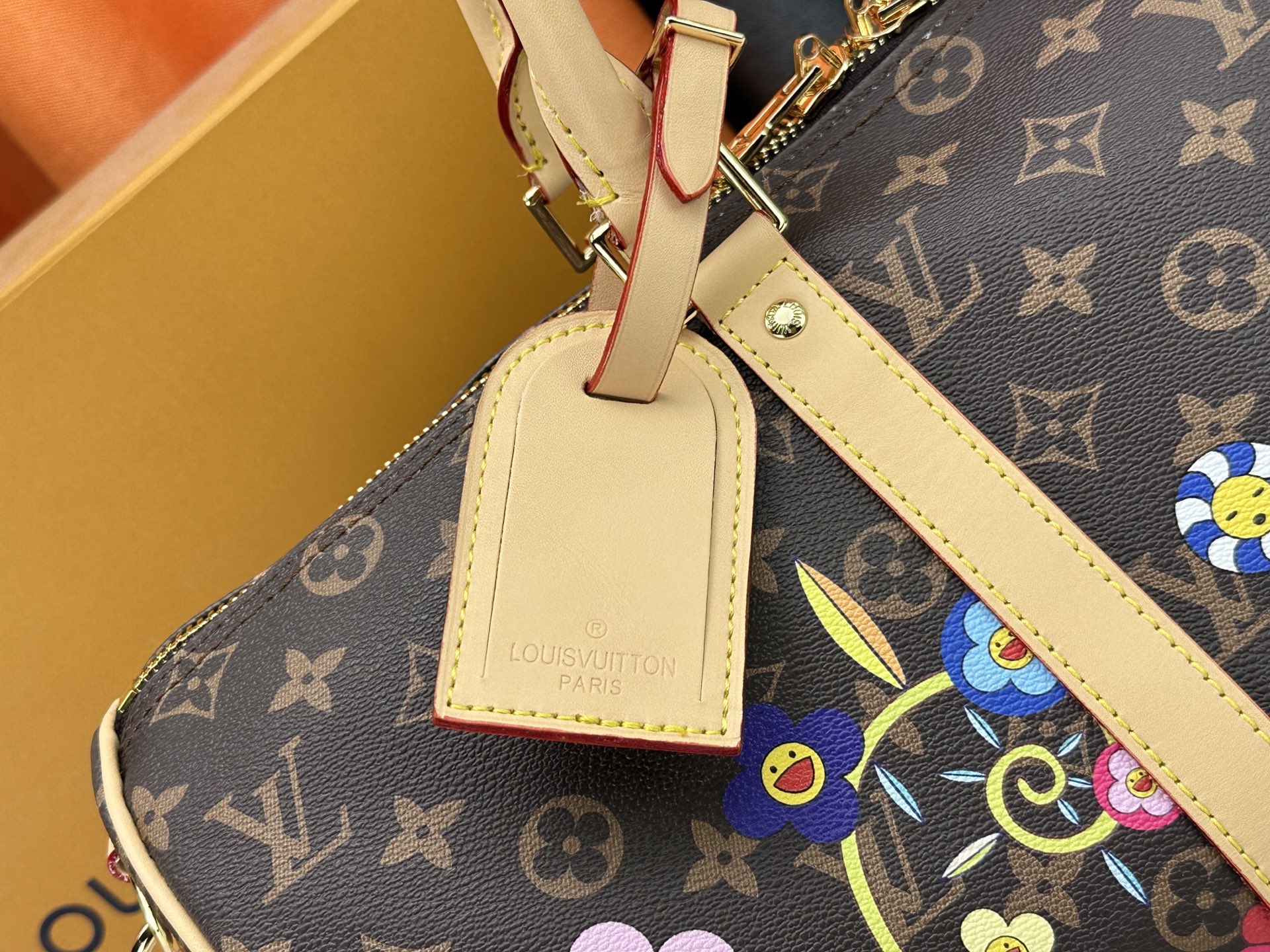 Designer Monogram x Murakami  x TM Keepall Bandoulière 45 Monogram Canvas Leather - Gorchic - $167.99