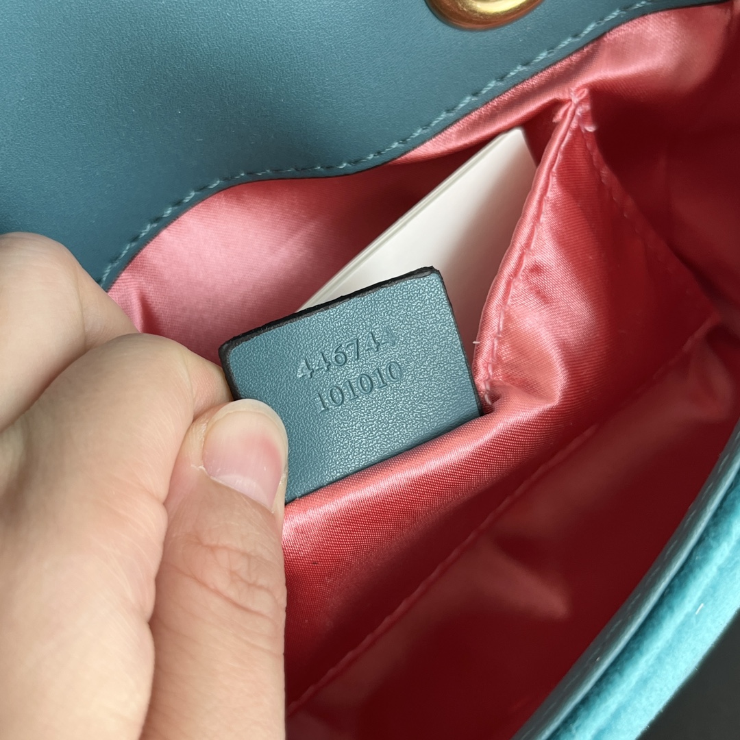 Double-G GG Marmont Veet Collection - Green Bag - Gorchic - $131.99