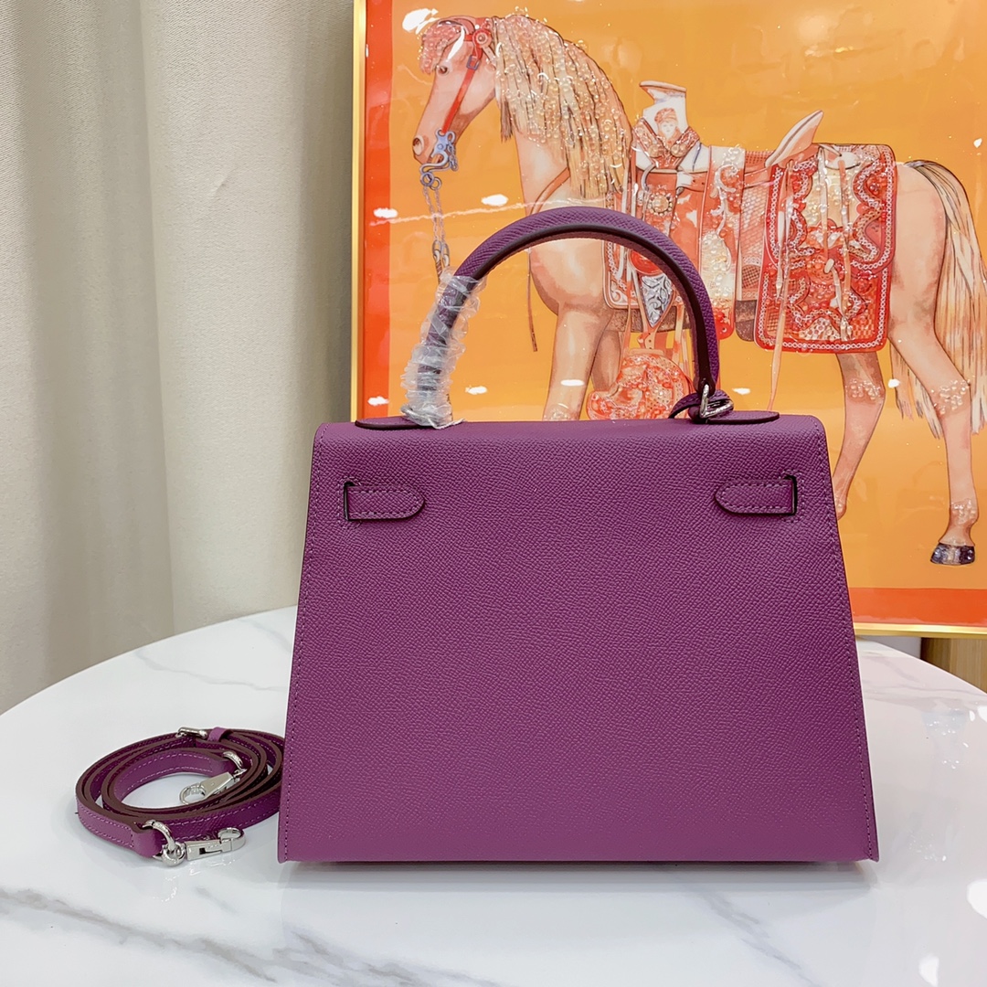H-Inspired Kelly Haze Purple Silver Hardware - Bag - Gorchic - $156.99