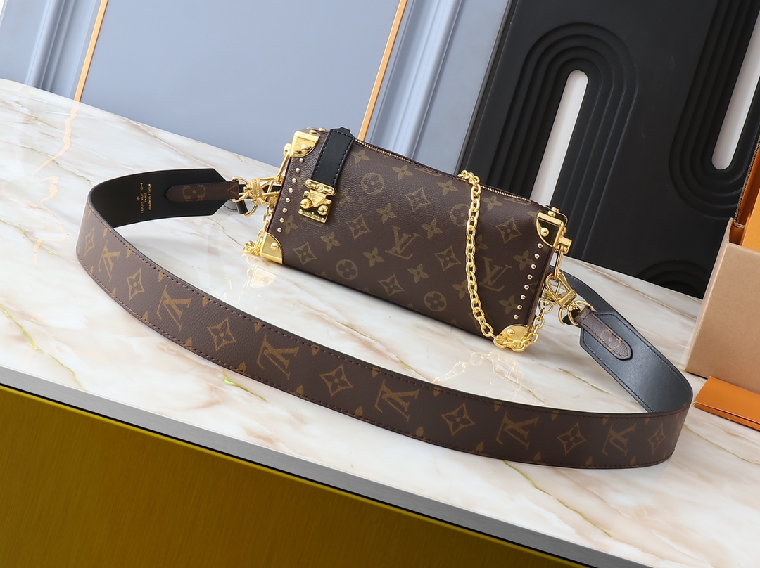 Designer Monogram Slim Trunk Monogram Canvas Bag - Gorchic - $122.99