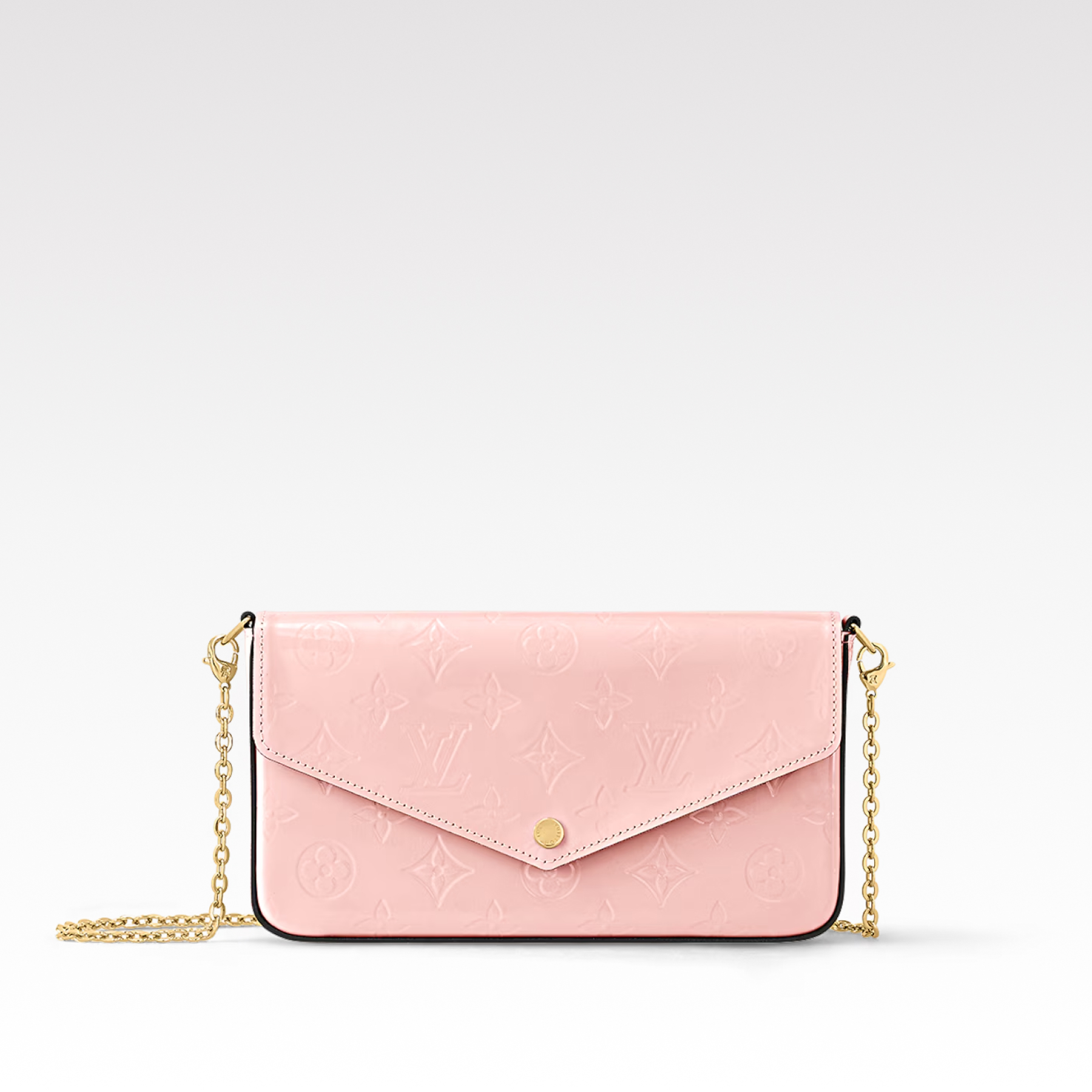 Designer Monogram  Felicie Pochette Monogram Vernis Bag - Gorchic - $82.99