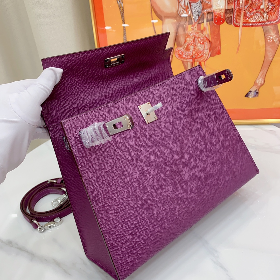 H-Inspired Kelly Haze Purple Silver Hardware - Bag - Gorchic - $156.99