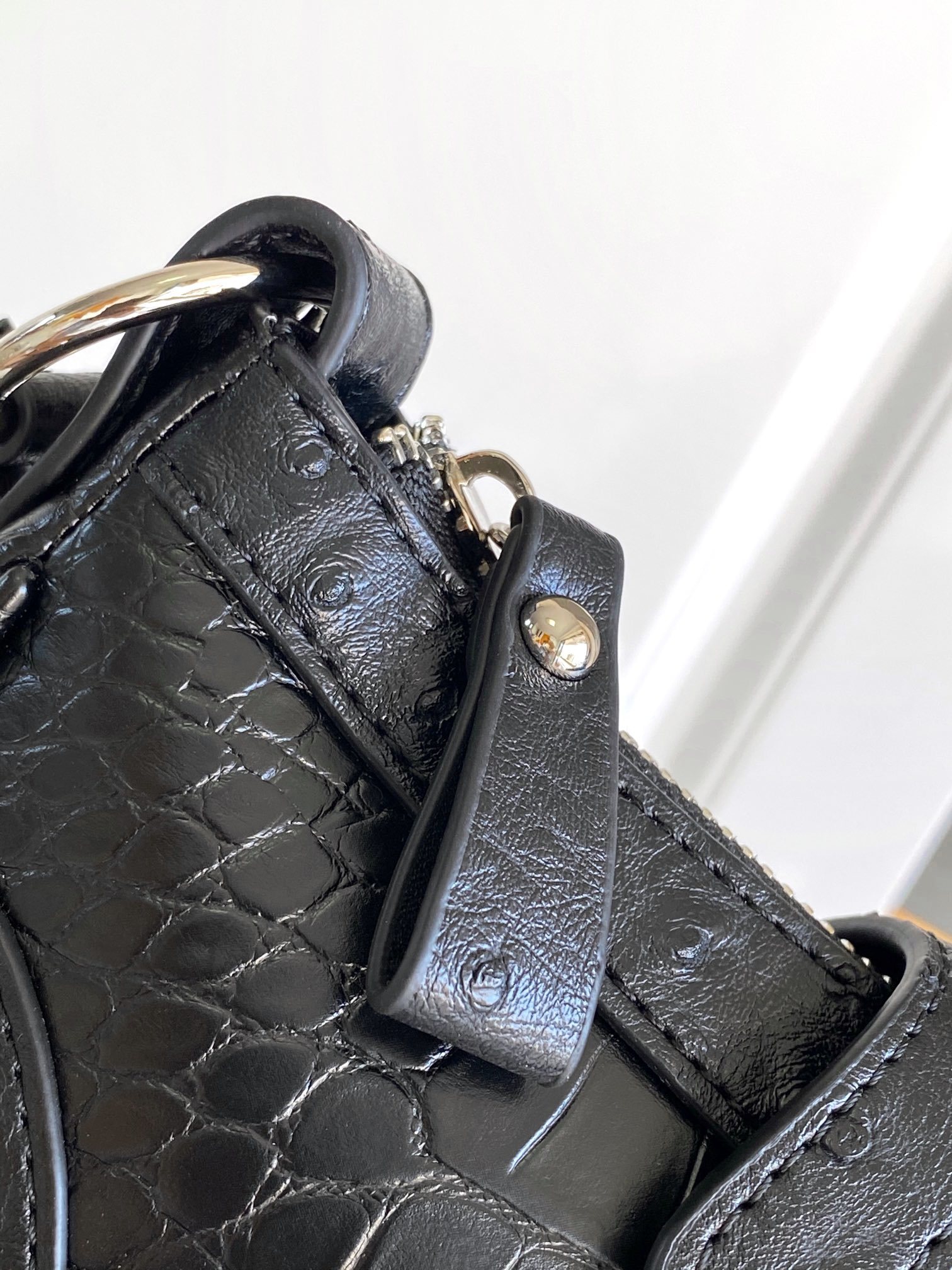 Hourglass iconic Essex small shoulder bag Black Jacquard - Bag - Gorchic - $149.99