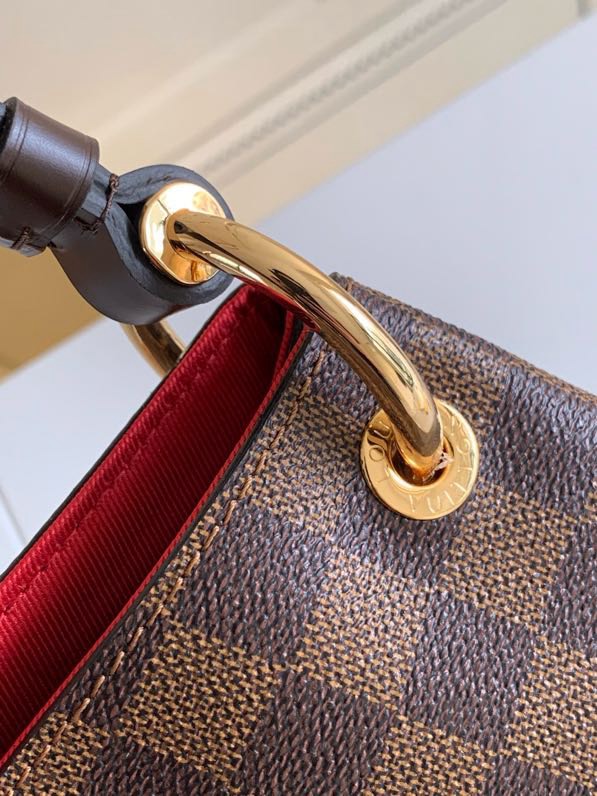 Designer Monogram Graceful MM Damier Ebene Canvas Shoulder Bag-Ebene Bag - Gorchic - $120.99
