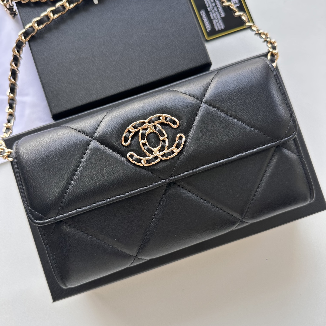 CC Inspired Chain Shoulder Crossbody Small Bag - Black Plain Bag - Gorchic - $109.99