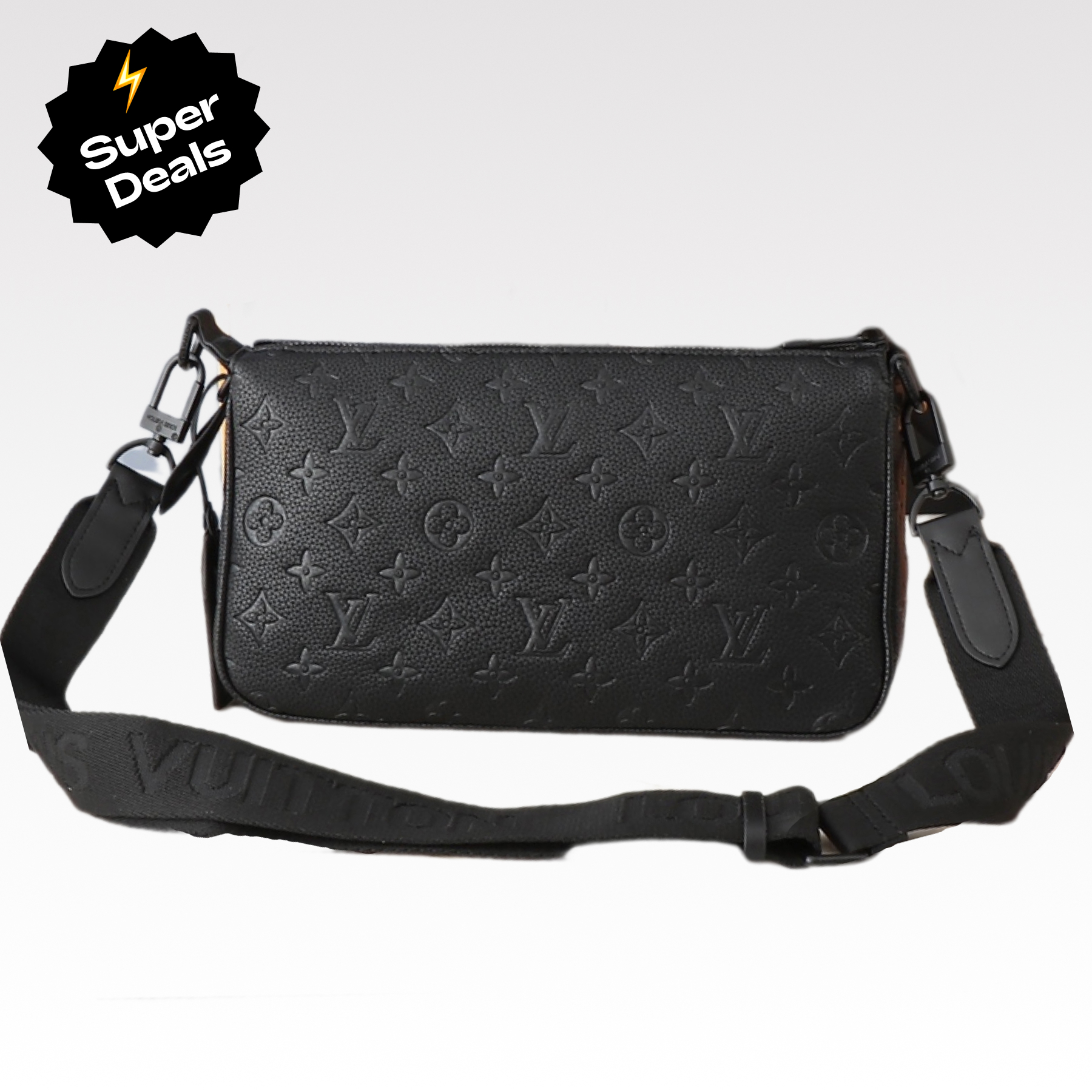 Designer Monogram Pochette Accessoire XL Dark Black - Bag - Gorchic - $118.99