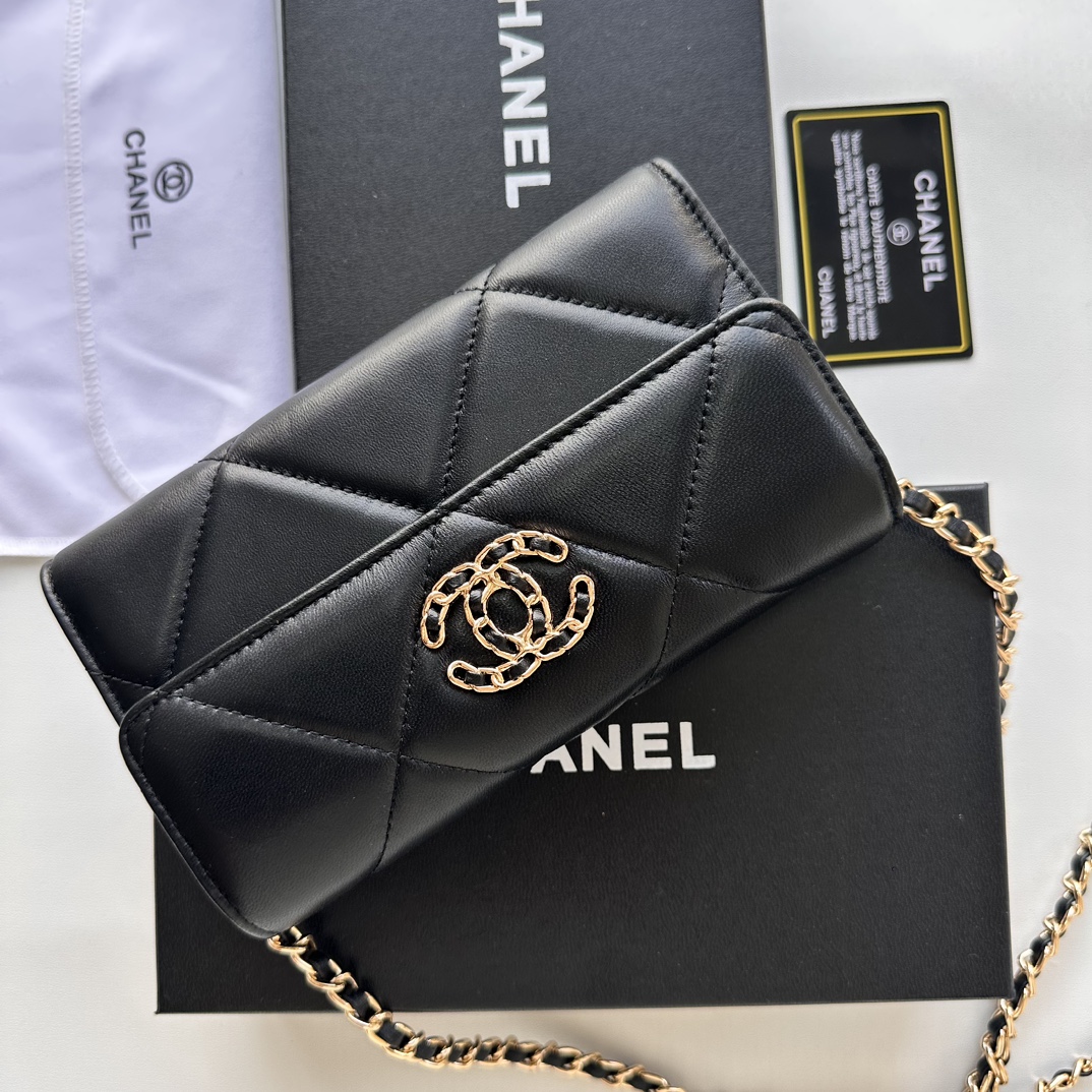 CC Inspired Chain Shoulder Crossbody Small Bag - Black Plain Bag - Gorchic - $109.99