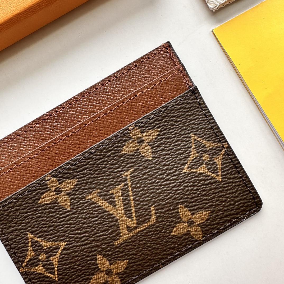 Designer Monogram Double Card Holder Brown Monogram Wallet ﻿ - Gorchic - $35.99