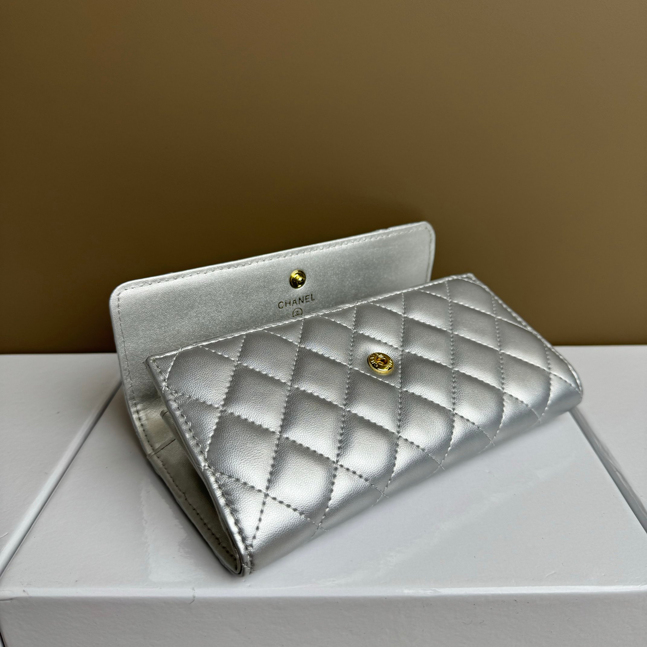 CC Inspired Counterfeit Caviar Leather Wallet-Sier Wallet - Gorchic - $59.99