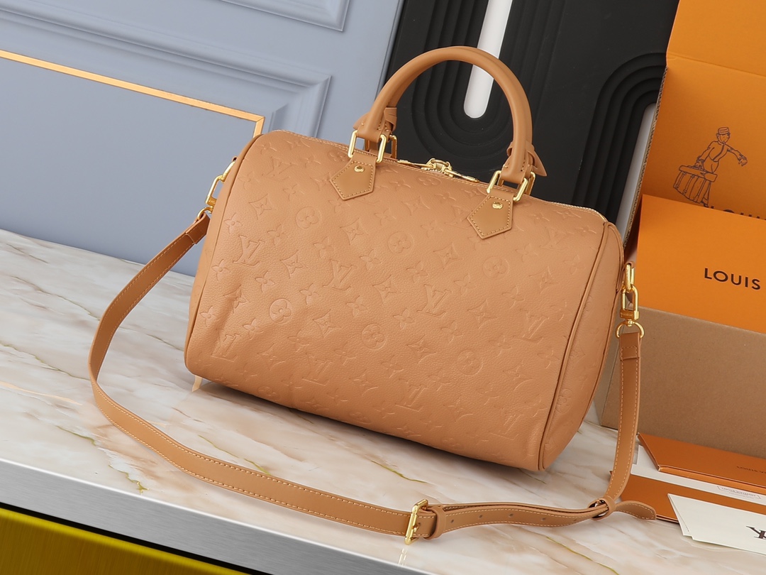 Designer Monogram Speedy Soft 30 Bag-Brown - Bag - Gorchic - $124.99