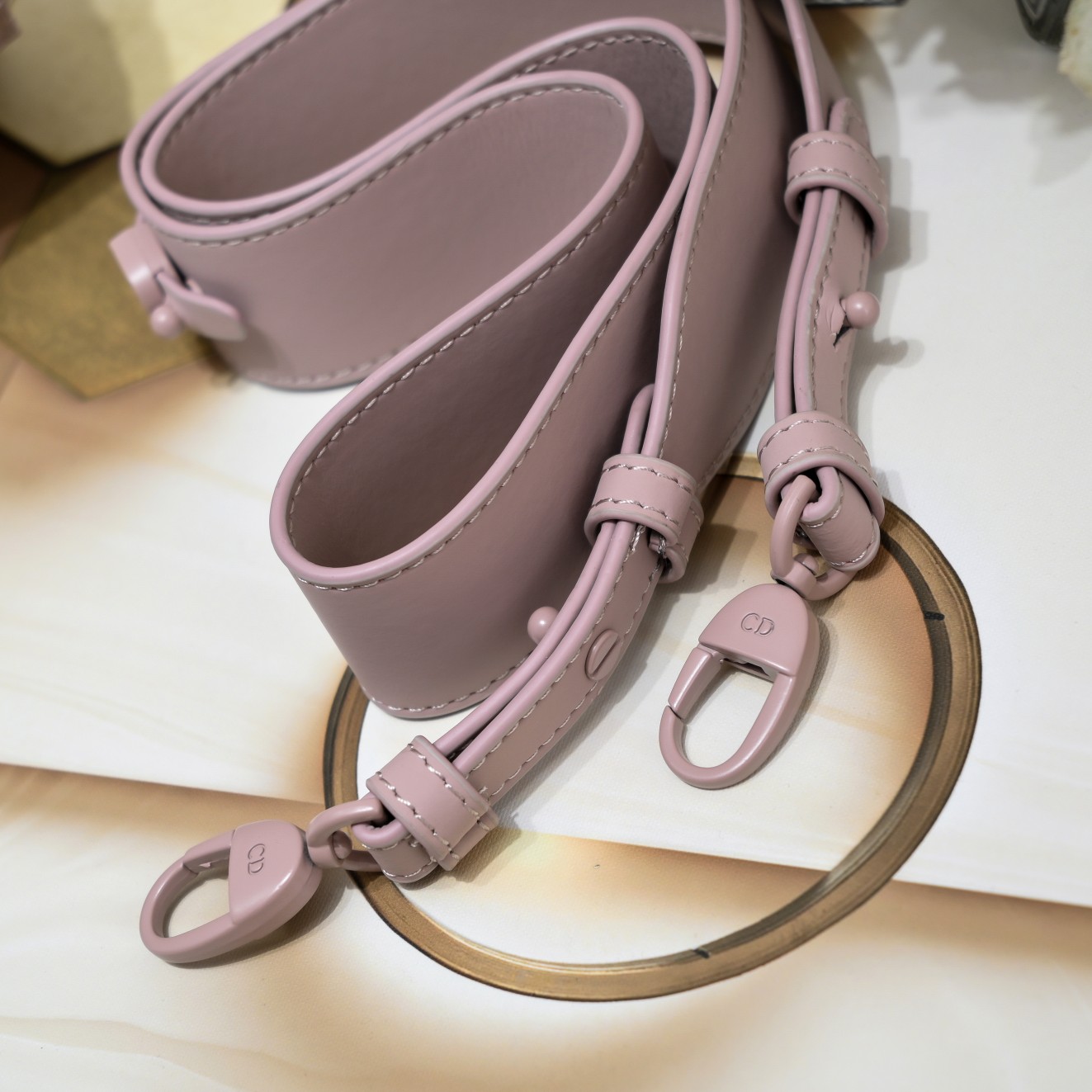 D Inspired Small Lady D Inspired Bag Purple Ultramatte Calfskin - Bag - Gorchic - $144.99