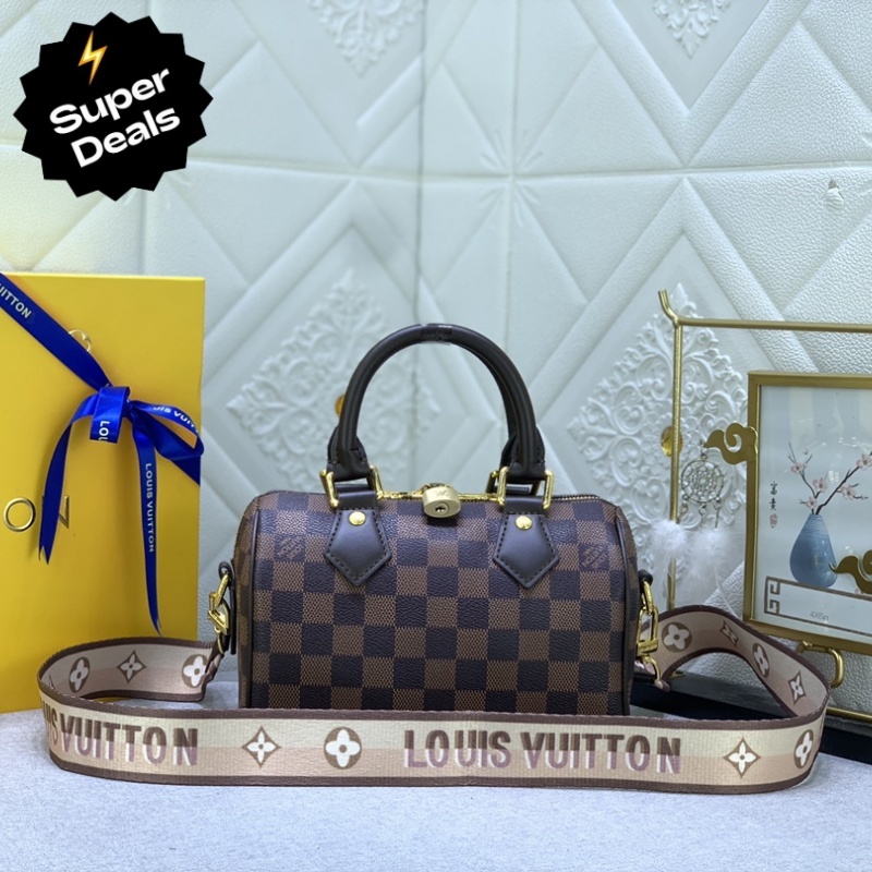 Designer Monogram Speedy Bandoulière 20 Damier Ebene Women Handbag - Bag - Gorchic - $117.99