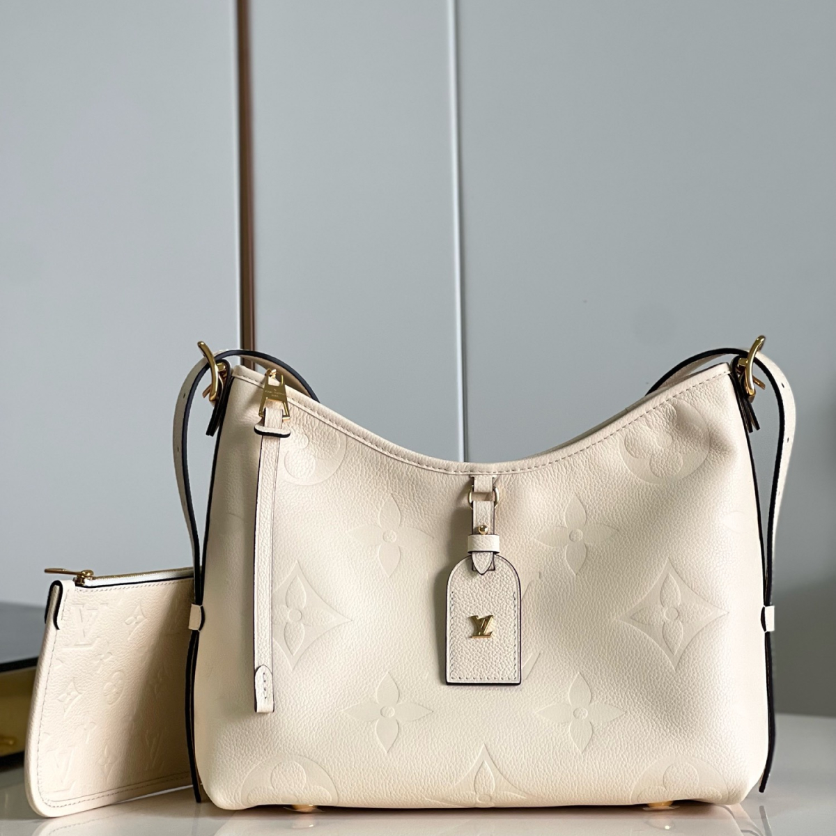 Designer Monogram  CarryAll PM - White Bag - Gorchic - $114.99