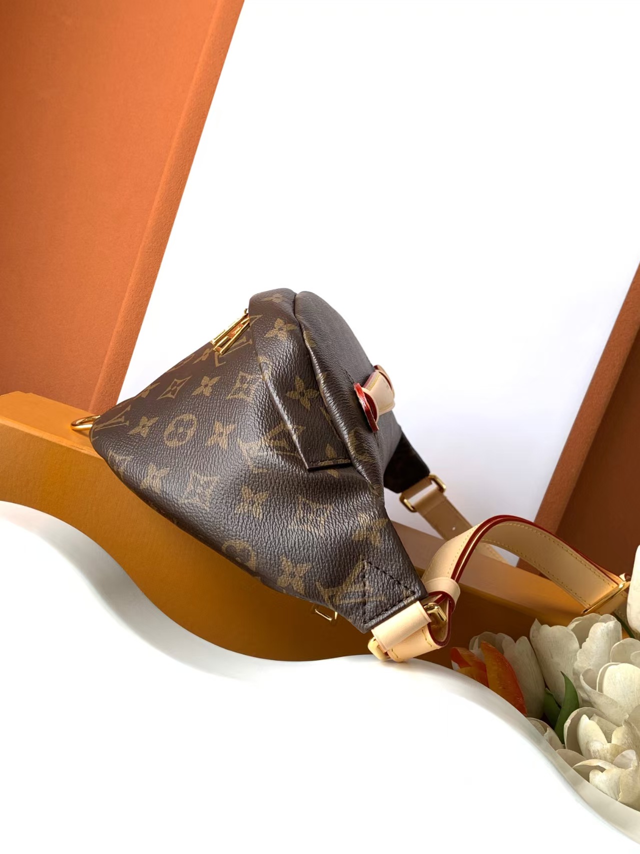 Designer Monogram Bumbag Monogram Canvas Bag - Gorchic - $113.99