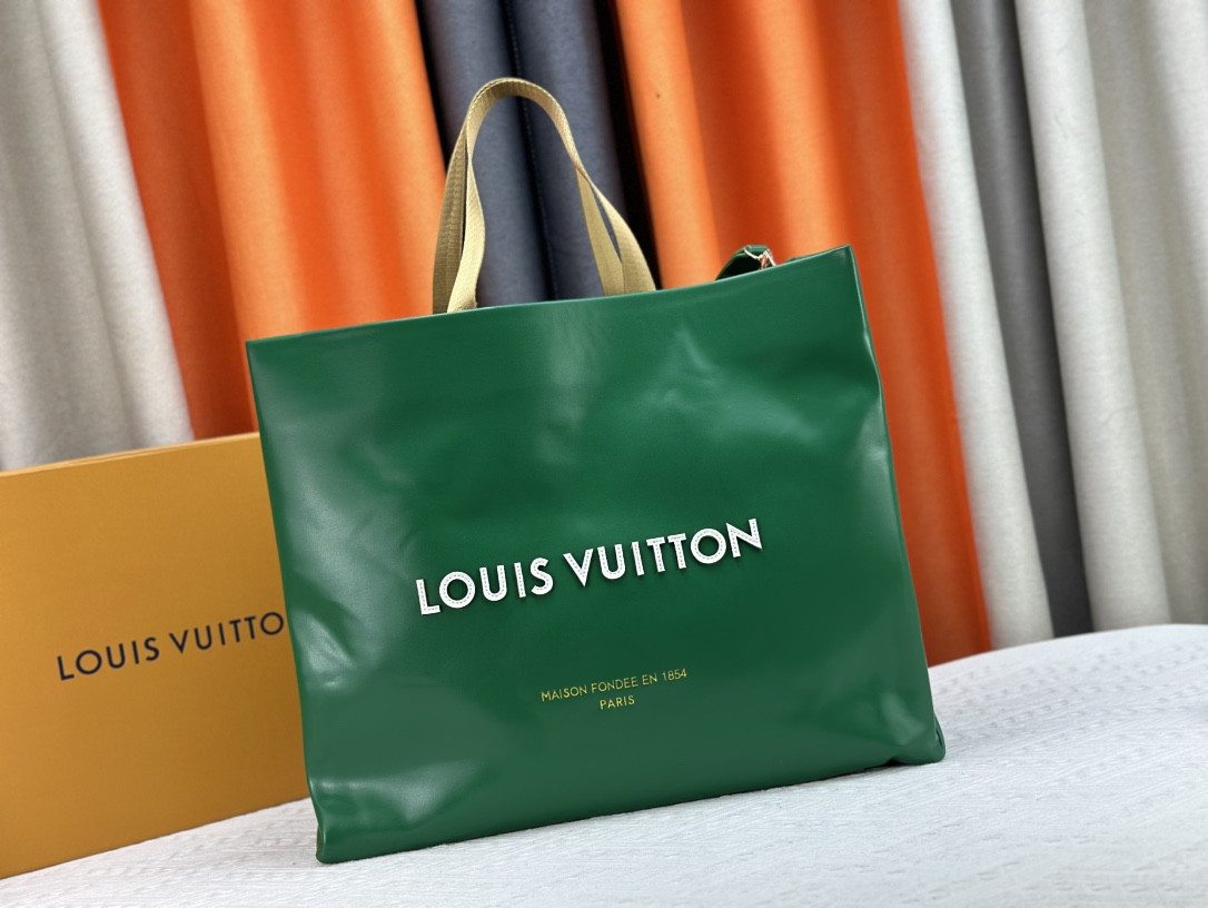 Designer Monogram  Bag Shopper Tote MM in Green - Bag - Gorchic - $132.99