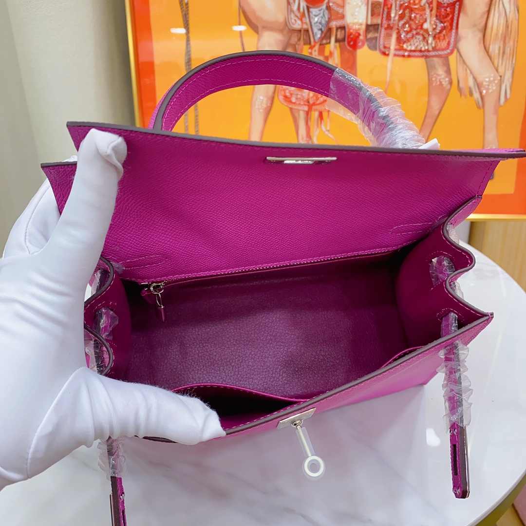 H-Inspired Kelly Haze Purple Silver Hardware - Bag - Gorchic - $156.99