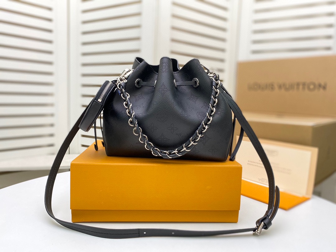 Designer Monogram Bella Black Bag - Gorchic - $130.99