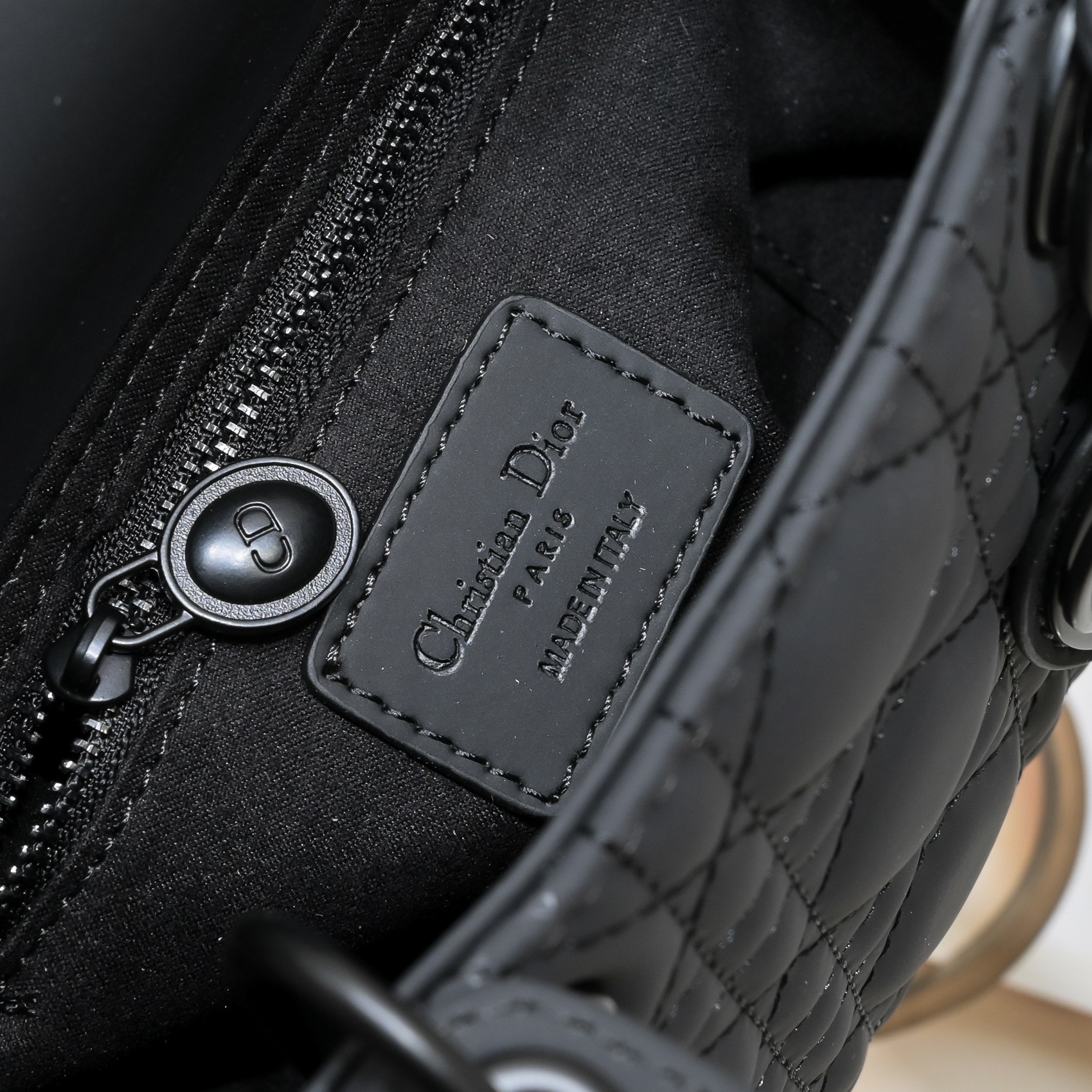 D Inspired Mini Lady D Inspired Bag Black Ultramatte Calfskin - Bag - Gorchic - $138.99