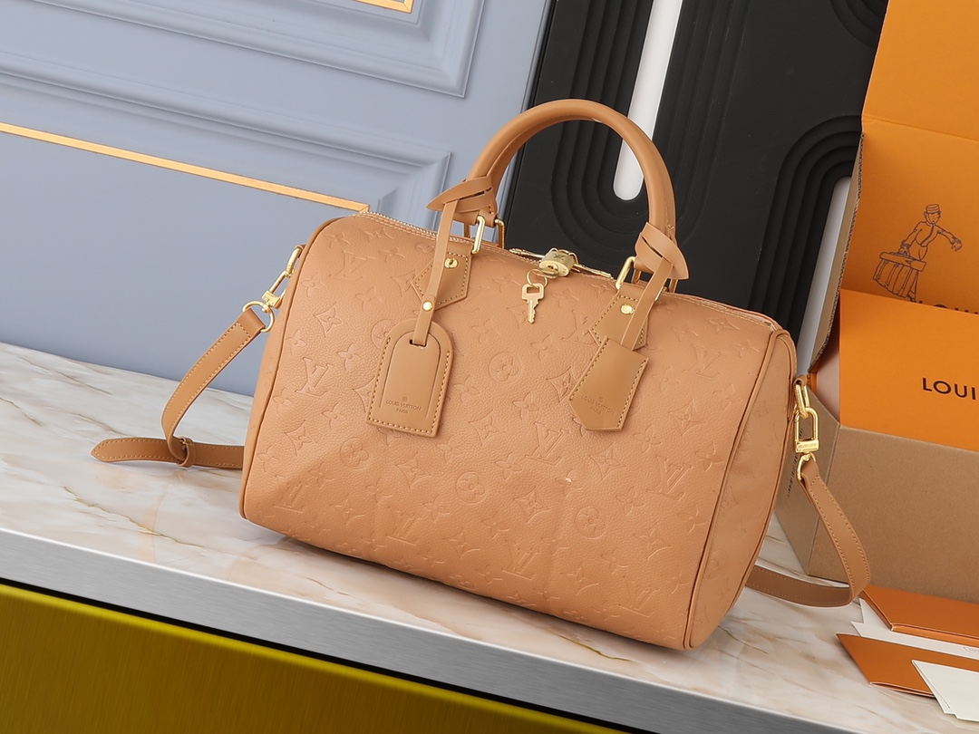 Designer Monogram Speedy Soft 30 Bag-Brown - Bag - Gorchic - $124.99