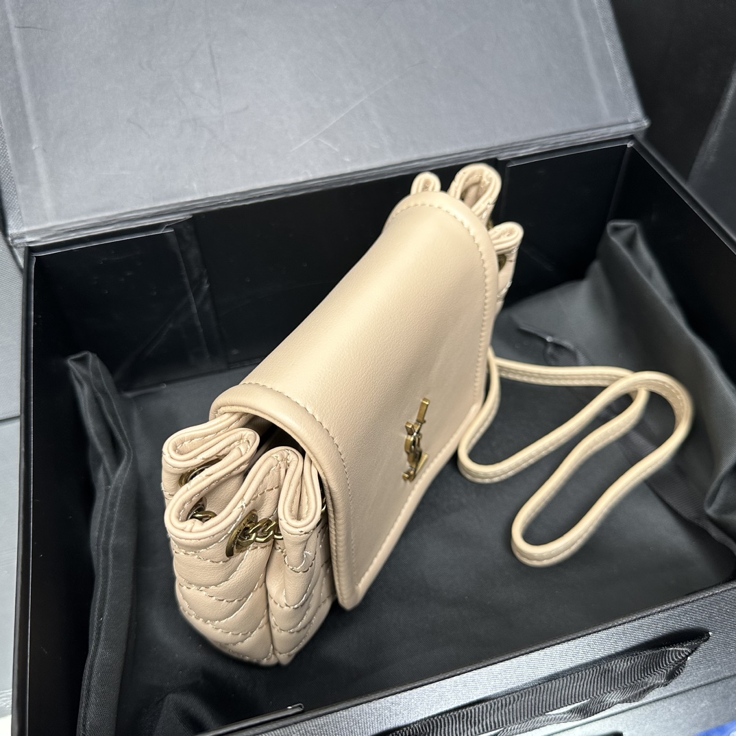 Lady Designer Calfskin Quilted Monogram Mini Nolita Crema Soft - Bag - Gorchic - $122.99