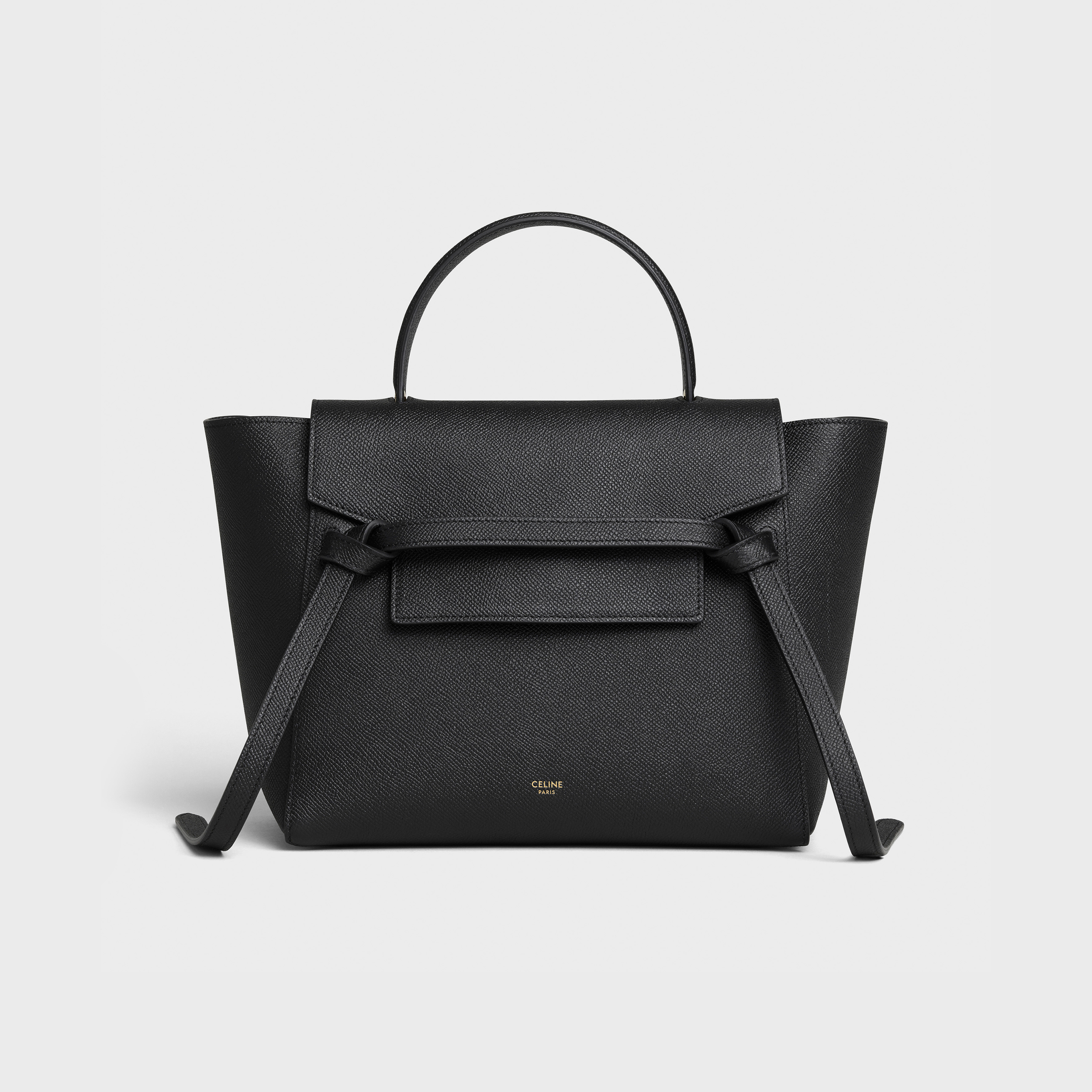 CL MICRO BELT BAG IN GRAINED CALFSKIN BLACK - Bag - Gorchic - $180.99