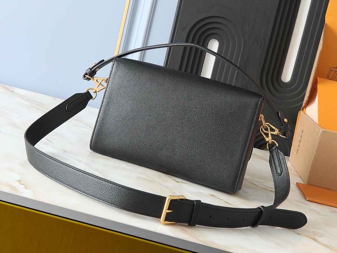 Designer Monogram Twist Black Bag - Gorchic - $157.99