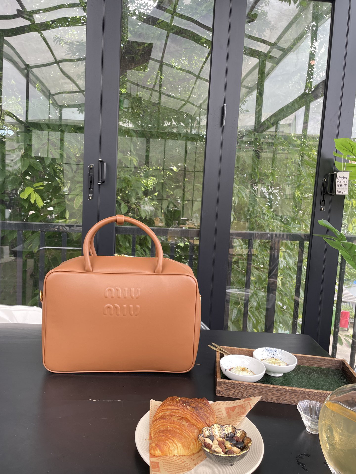 Residenza MU Leather Top-Handle Bag- Brown - Bag - Gorchic - $158.99