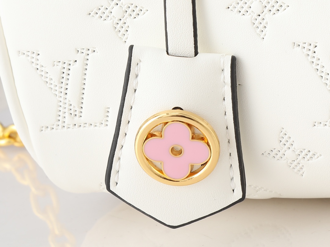 Nano Speedy Bandoulière 20 Monogram Embossed Calfskin-White - Bag - Gorchic - $123.99