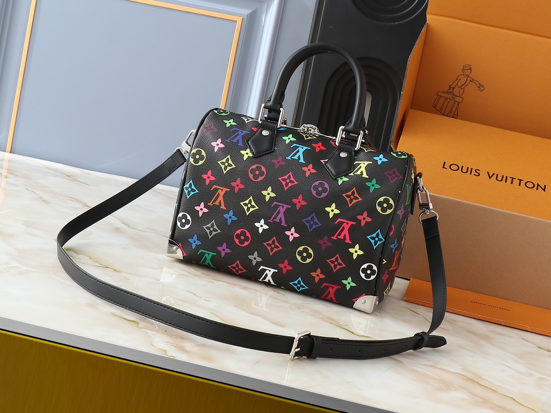 Designer Monogram x Murakami  x TM Speedy Bandoulière 25 -Bag - Gorchic - $129.99