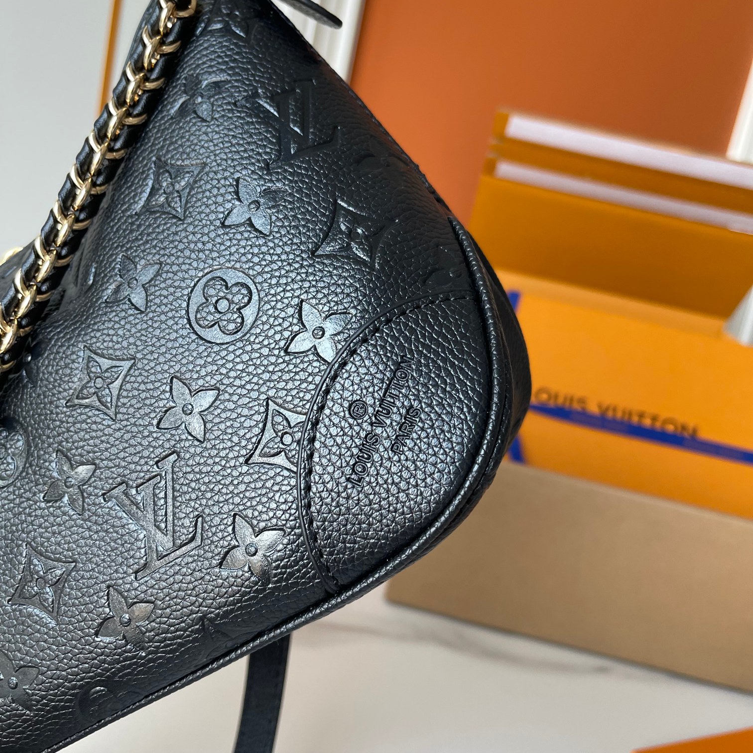 Designer Monogram Boulogne PM Monogram Empreinte Leather - Bag - Gorchic - $116.99