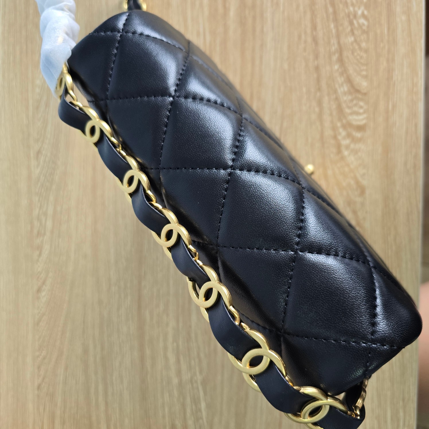 CC Inspired New 24K Large Underarm Bag - Black Bag - Gorchic - $141.99