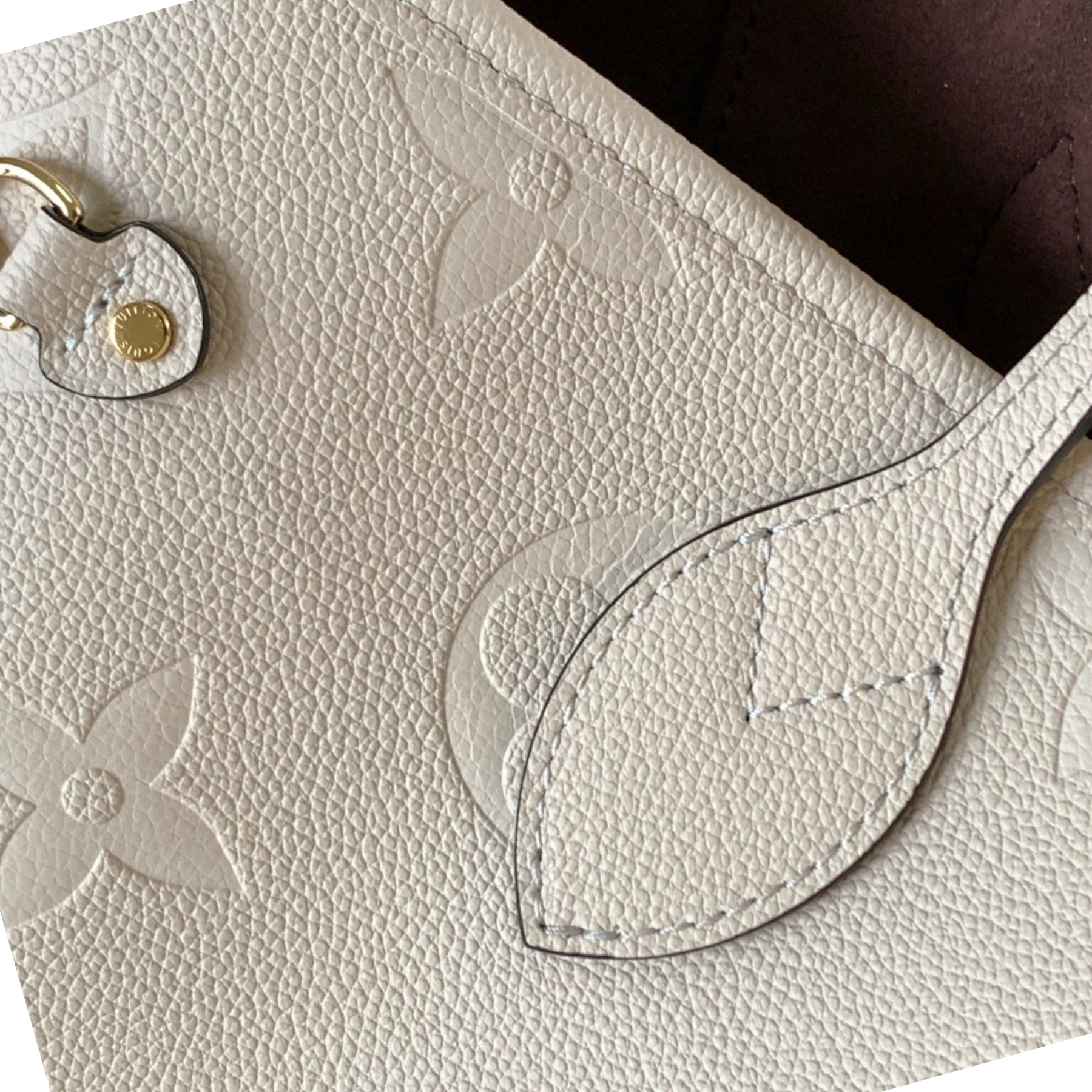 Designer Monogram Neverfull Full Leather Embossed Medium Handbag - Gorchic - $118.99